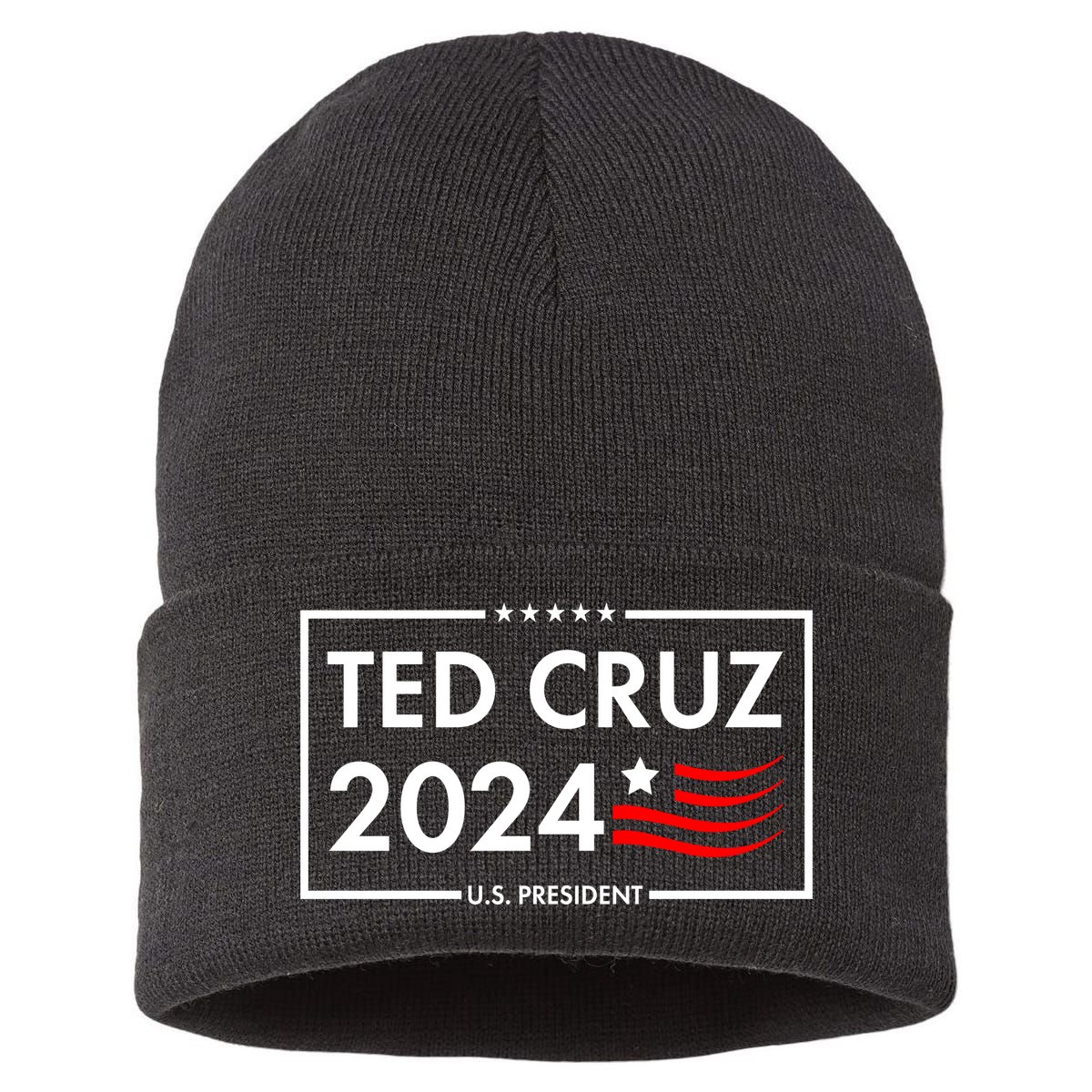 Ted Cruz 2024 For President Logo Sustainable Knit Beanie