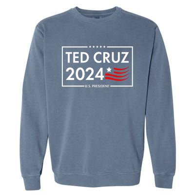 Ted Cruz 2024 For President Logo Garment-Dyed Sweatshirt