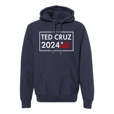 Ted Cruz 2024 For President Logo Premium Hoodie