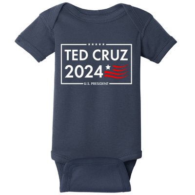 Ted Cruz 2024 For President Logo Baby Bodysuit