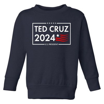 Ted Cruz 2024 For President Logo Toddler Sweatshirt