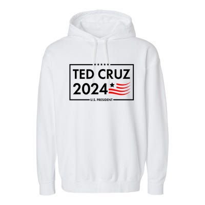 Ted Cruz 2024 For President Logo Garment-Dyed Fleece Hoodie