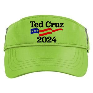 Ted Cruz For President 2024 Election Flag Adult Drive Performance Visor