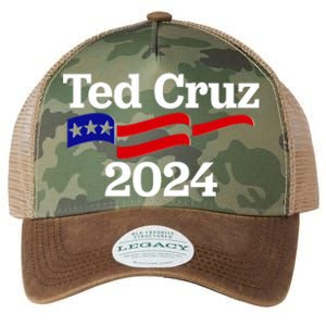 Ted Cruz For President 2024 Election Flag Legacy Tie Dye Trucker Hat