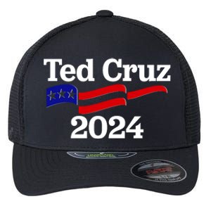 Ted Cruz For President 2024 Election Flag Flexfit Unipanel Trucker Cap