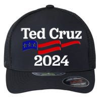 Ted Cruz For President 2024 Election Flag Flexfit Unipanel Trucker Cap