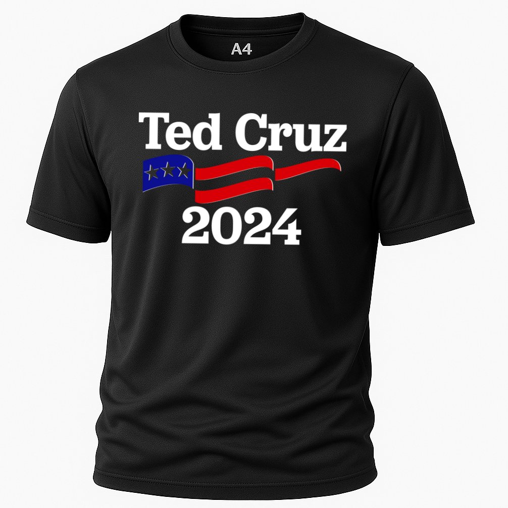 Ted Cruz For President 2024 Election Flag Cooling Performance Crew T-Shirt