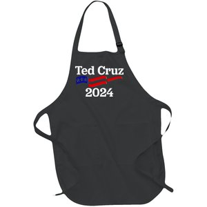 Ted Cruz For President 2024 Election Flag Full-Length Apron With Pockets