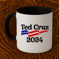 Ted Cruz For President 2024 Election Flag Mug