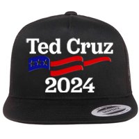 Ted Cruz For President 2024 Election Flag Flat Bill Trucker Hat