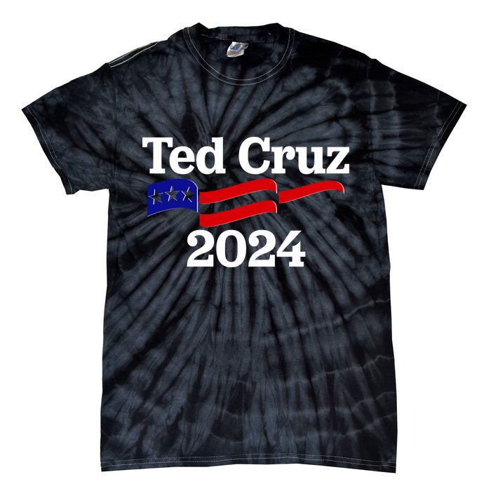 Ted Cruz For President 2024 Election Flag Tie-Dye T-Shirt
