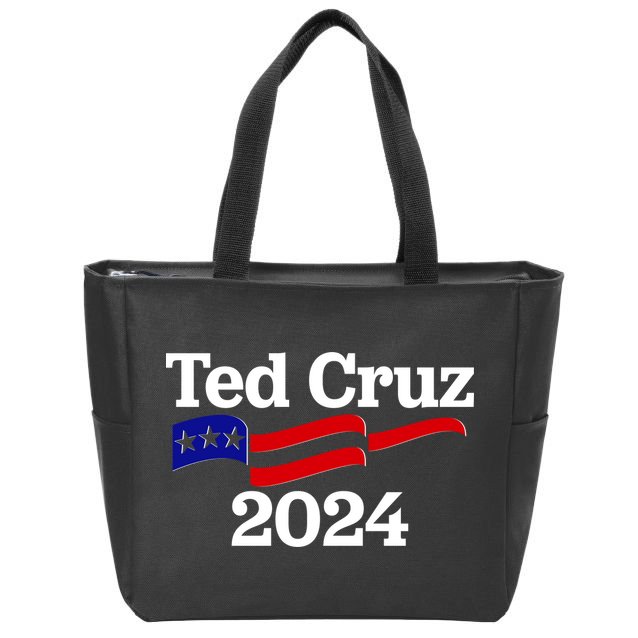 Ted Cruz For President 2024 Election Flag Zip Tote Bag