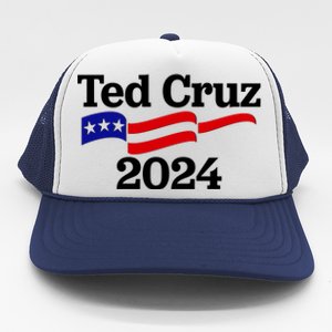 Ted Cruz For President 2024 Election Flag Trucker Hat