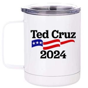 Ted Cruz For President 2024 Election Flag 12 oz Stainless Steel Tumbler Cup