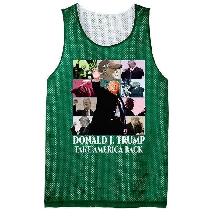 Trump Eras Donald J. Trump 2024 Take America Back Mesh Reversible Basketball Jersey Tank