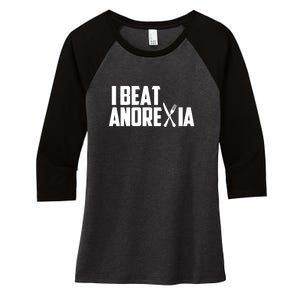 The Eating Disorder Women's Tri-Blend 3/4-Sleeve Raglan Shirt