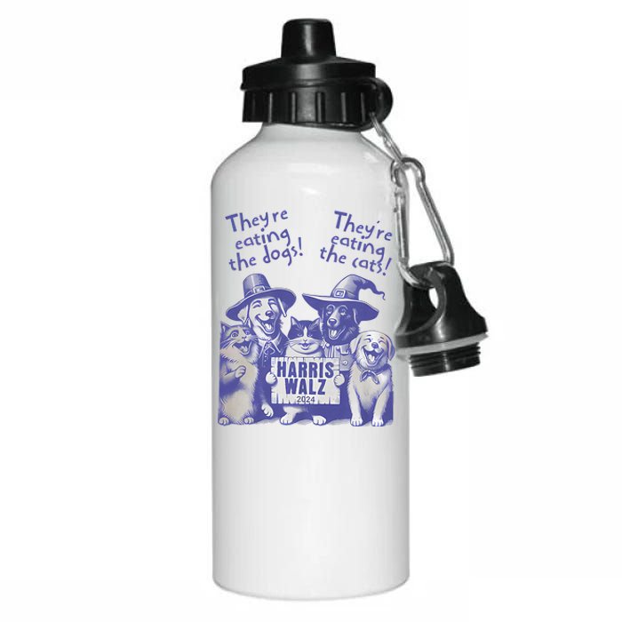 TheyRe Eating Dogs! TheyRe Eating Cats! Vote Kamala Harris Aluminum Water Bottle