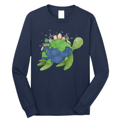 Turtle Earth Day Long Sleeve Shirt