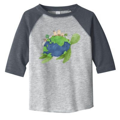 Turtle Earth Day Toddler Fine Jersey T-Shirt