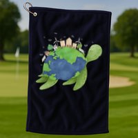 Turtle Earth Day Golf Towel