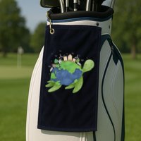 Turtle Earth Day Golf Towel