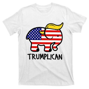 Trumplican Elephant Donald Trump Funny Republican 2024 Election T-Shirt