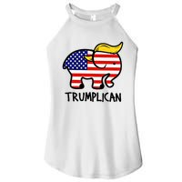 Trumplican Elephant Donald Trump Funny Republican 2024 Election Women's Perfect Tri Rocker Tank