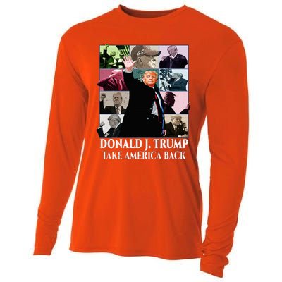 Trump Eras Donald J. Trump 2024 Take America Back Cooling Performance Long Sleeve Crew