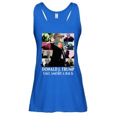 Trump Eras Donald J. Trump 2024 Take America Back Ladies Essential Flowy Tank