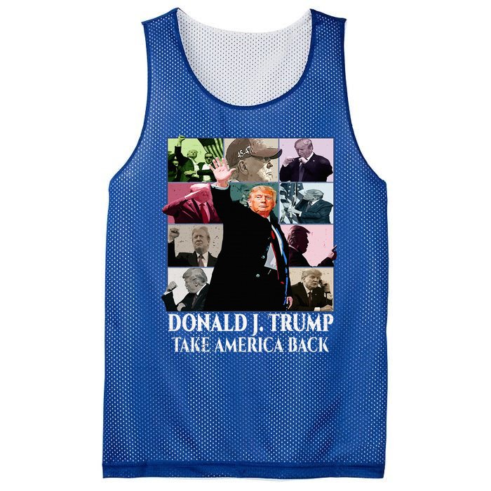 Trump Eras Donald J. Trump 2024 Take America Back Mesh Reversible Basketball Jersey Tank