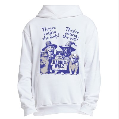 TheyRe Eating Dogs! TheyRe Eating Cats! Vote Kamala Harris Urban Pullover Hoodie