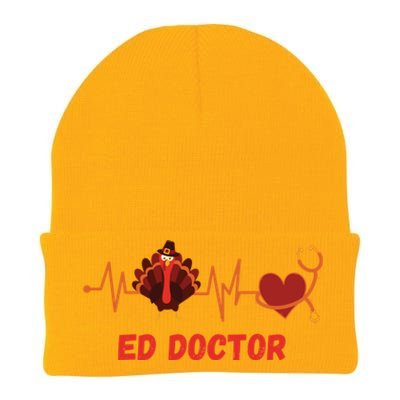 Thanksgiving Ed Doctor Heartbeat Stethoscope Turkey Medical Funny Gift Knit Cap Winter Beanie