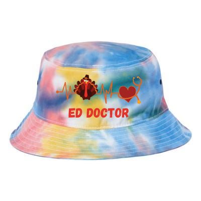 Thanksgiving Ed Doctor Heartbeat Stethoscope Turkey Medical Funny Gift Tie Dye Newport Bucket Hat