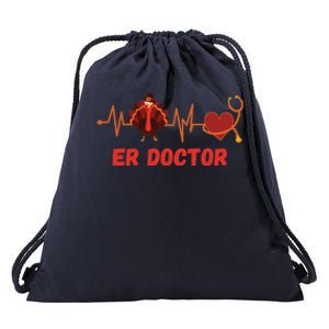 Thanksgiving Er Doctor Heartbeat Stethoscope Turkey Medical Gift Drawstring Bag