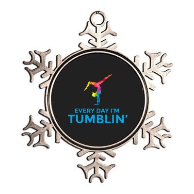 Tumbling Every Day Gymnastics For Gymnast Metallic Star Ornament