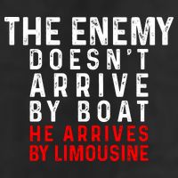 The Enemy Doesn't Arrive By Boat He Arrives By Limousine Adult Drive Performance Visor