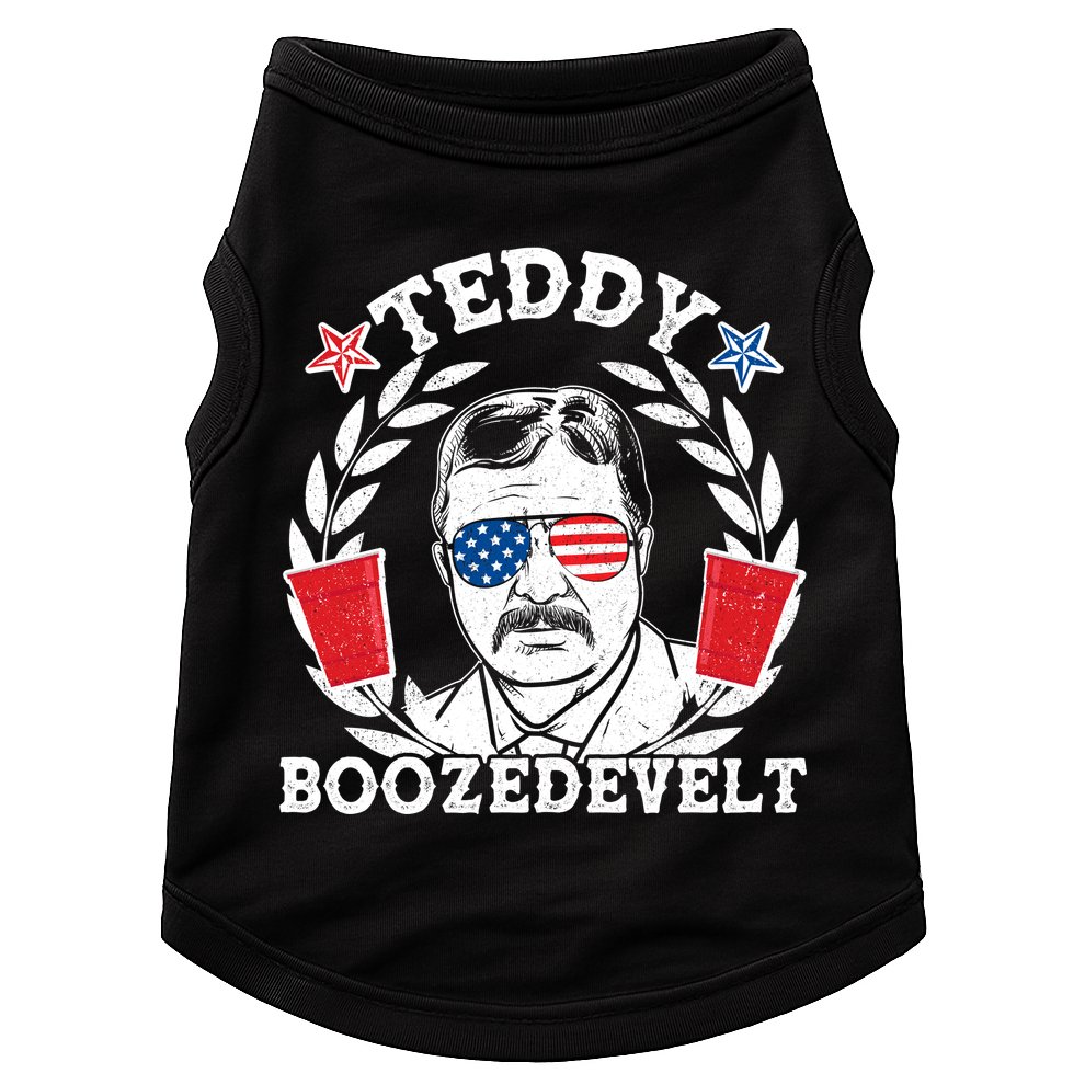 Teddy Boozedevelt USA Beer Party Doggie Tank
