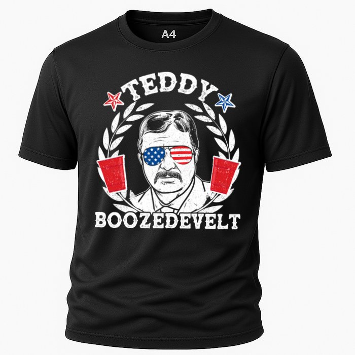Teddy Boozedevelt USA Beer Party Cooling Performance Crew T-Shirt