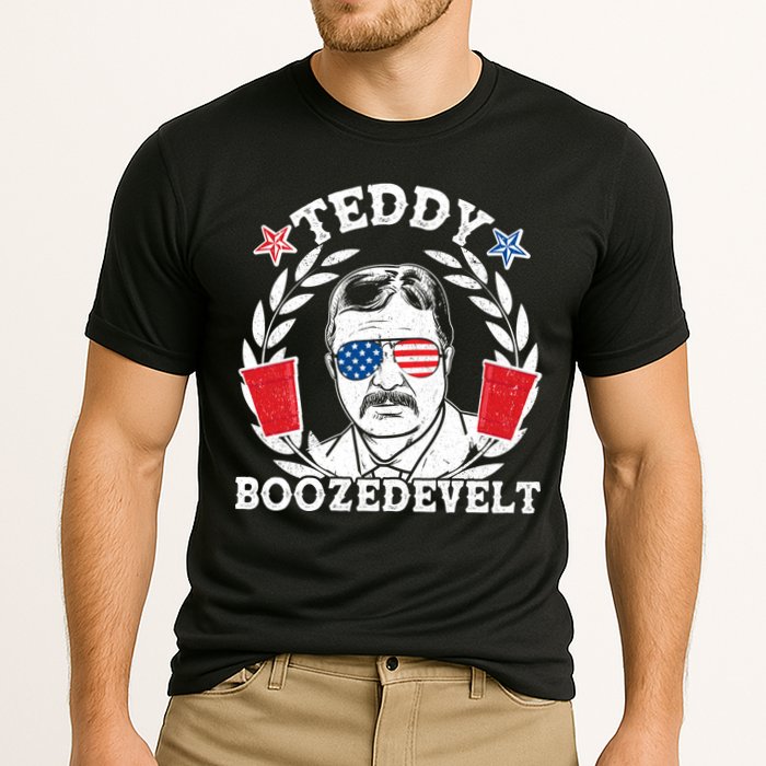 Teddy Boozedevelt USA Beer Party Cooling Performance Crew T-Shirt