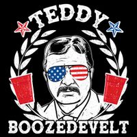 Teddy Boozedevelt USA Beer Party Cooling Performance Crew T-Shirt