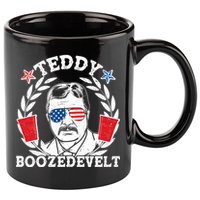 Teddy Boozedevelt USA Beer Party 11oz C Handle Ceramic Mug