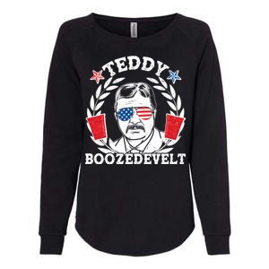 Teddy Boozedevelt USA Beer Party Womens California Wash Sweatshirt