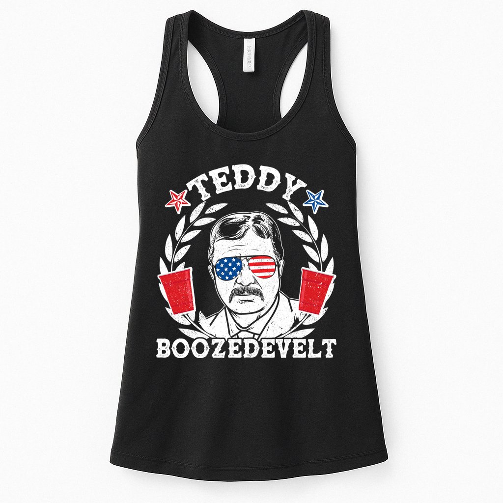 Teddy Boozedevelt USA Beer Party Womens Tank Top