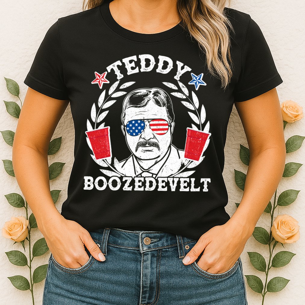 Teddy Boozedevelt USA Beer Party Womens T-Shirt