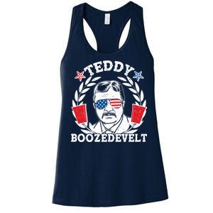 Teddy Boozedevelt USA Beer Party Women's Racerback Tank