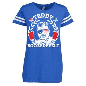 Teddy Boozedevelt USA Beer Party Enza Ladies Jersey Football T-Shirt