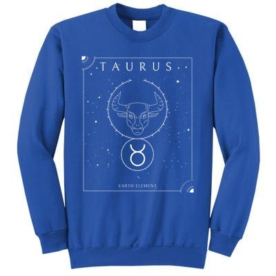 Taurus Earth Elet Zodiac Cute Gift Tall Sweatshirt