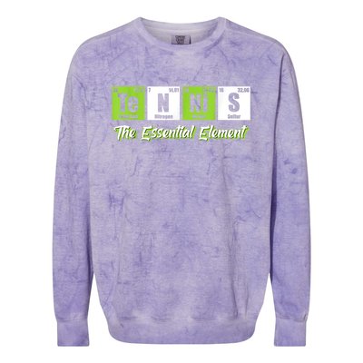 The Essential Element Funny Love Tennis Sience Colorblast Crewneck Sweatshirt