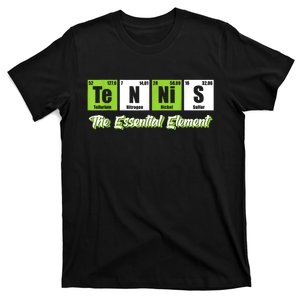 The Essential Element Funny Love Tennis Sience T-Shirt