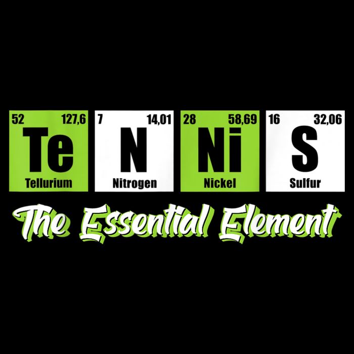 The Essential Element Funny Love Tennis Sience Impact Tech Backpack